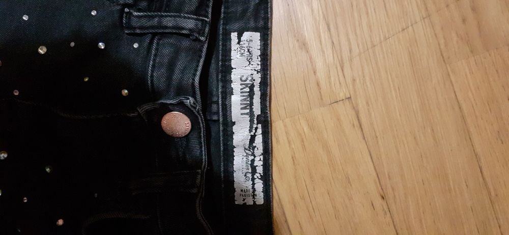 Calça jeans pretas 5-6anos 116 cm