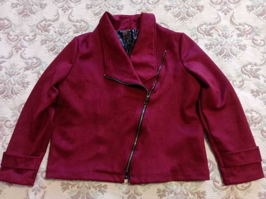 Замшева куртка жакет Fashion Girl р.50-52