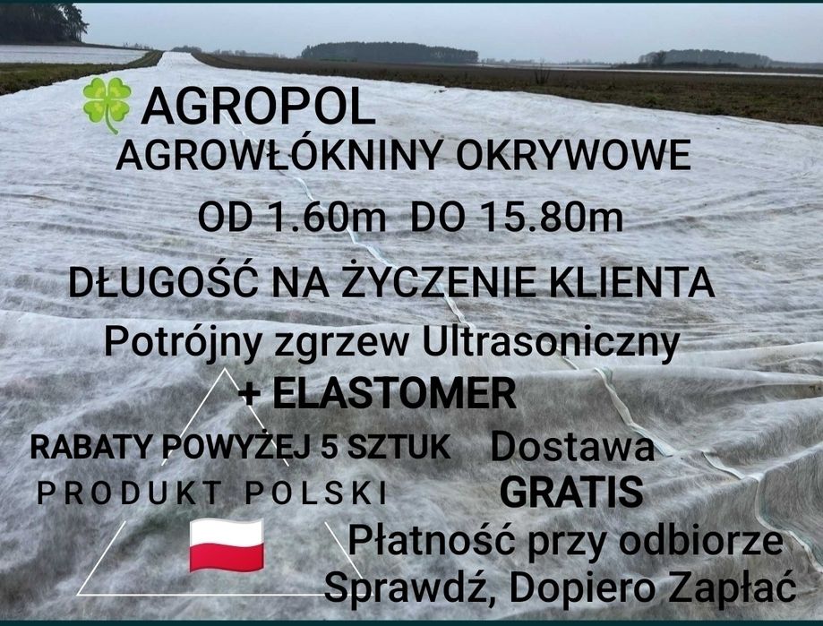 Agrowłóknina 6.35x100  P23g WB , 30g Potrójny Zgrzew Ultrasoniczny