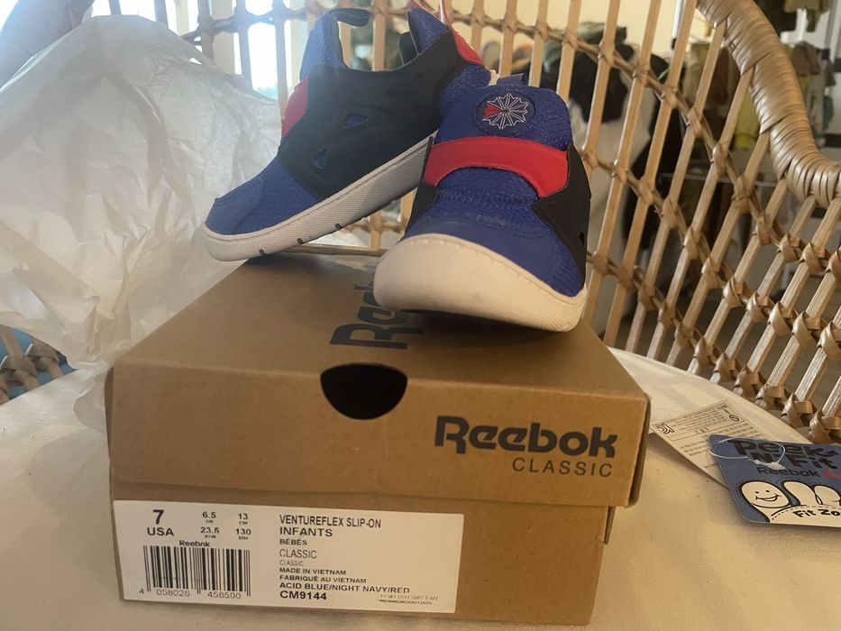 Buciki buty wsuwane adidasy Reebok 23,5 13cm