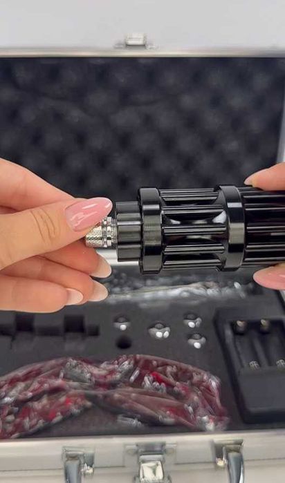 лазер мощный лазерная указка кейс с очками луч синий прожигающий 50 Вт