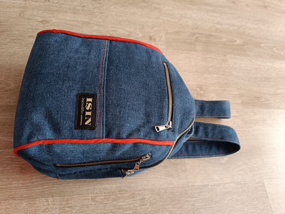 Стильный джинсовый городской рюкзак Isin. В наличии.