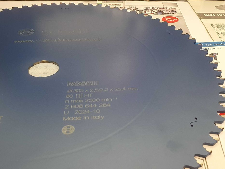BOSCH tarcza do Stal Nierdzewna 305x 2,5x25,4mm Nowa wurth pila INOX