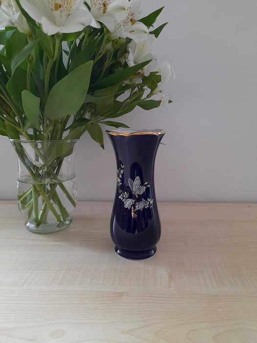 Kobaltowy wazon Apro Made in Romania