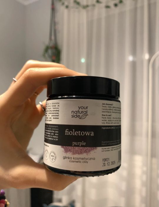 Fioletowa glinka kosmetyczna Your Natural Side