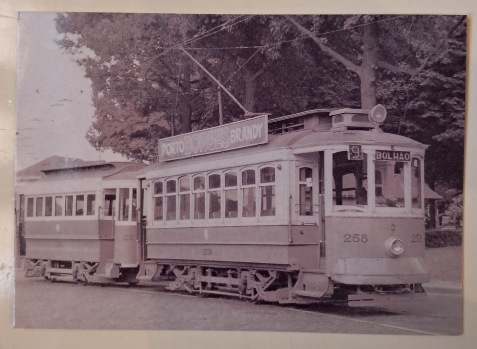 Postais com antigos Carros Eléctricos da Cidade do Porto.
