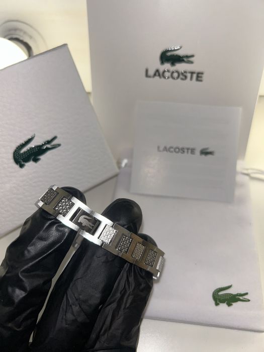 Bransoletka lacoste srebrna