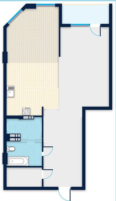 2-кімнатна квартира за адресою вул. Соборна (площа 90 м²) - Atlanta.ua - фото 17