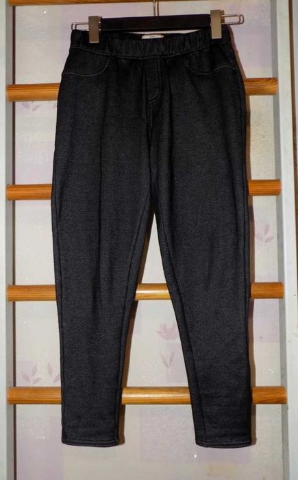 Эластичные джеггинсы брюки на флисе тсм р.S/M