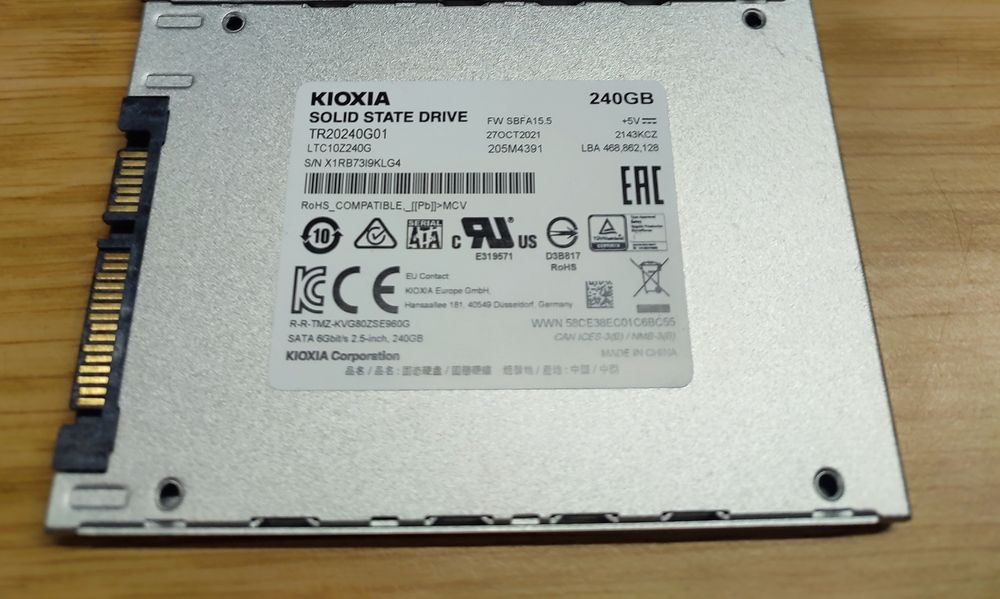 Dysk SSD Kioxia Exceria 240GB SATA III 2.5