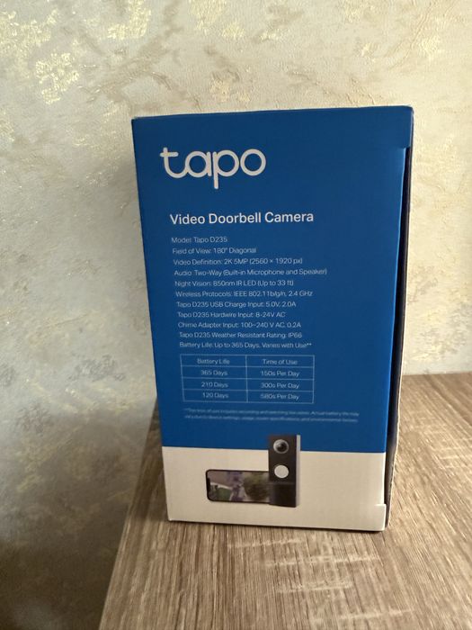 Бездротовий дверний дзвінок TP-Link Tapo D235