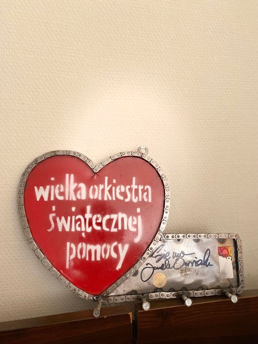 Wieszak na Klucze WOŚP z autografem