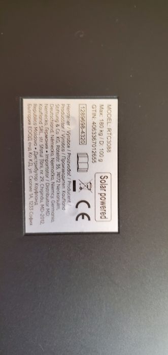 Waga łazienkowa solarna