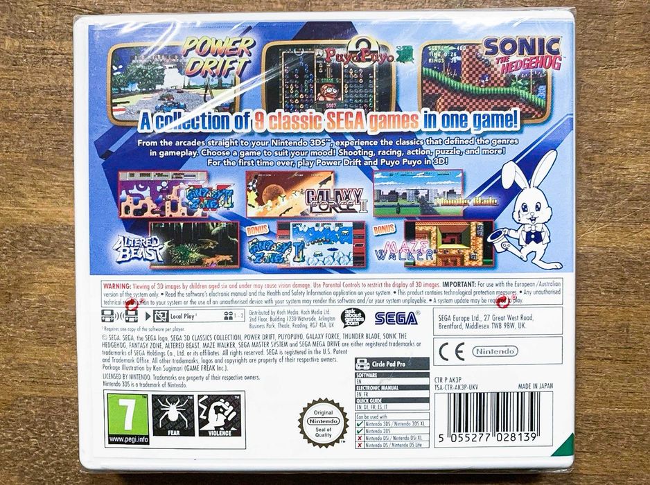 Gra Sega 3D Classics Collection Nintendo 3DS NOWA, folia, ENG, UNIKAT!