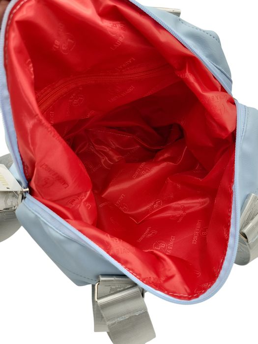 Torebka torba damska pikowana LAURA BIAGGI niebieski błękit