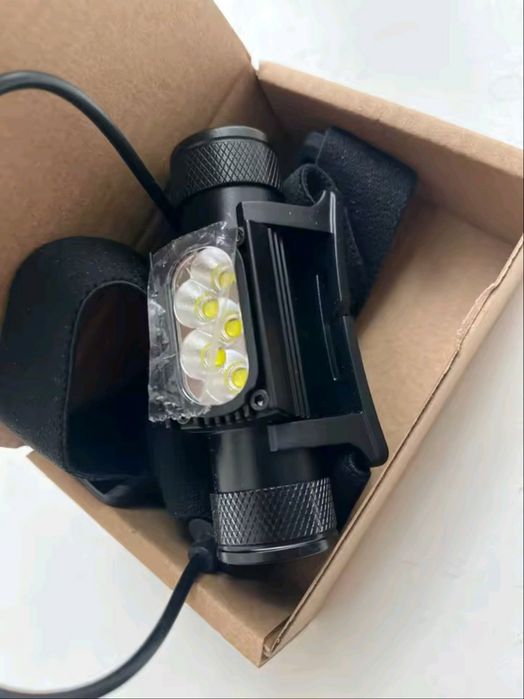 Фонарь налобный пятидиодный SOLOLANDOR HD05 USB