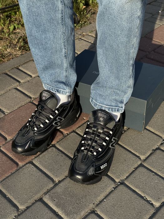 Чоловічі Кросівки New Balance 1000 Black Leather(42,43,44)original