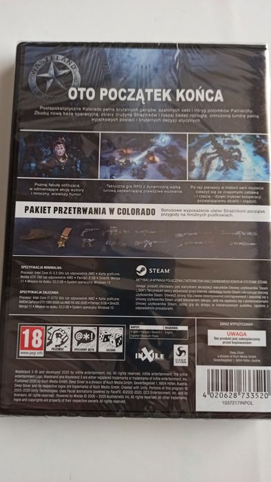 Wasteland 3 Day One Edition + Bonus PC Polska wersja nowa folia..