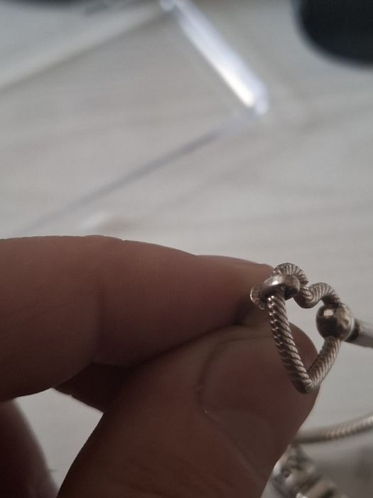 Złom srebra uszkodzona pandora