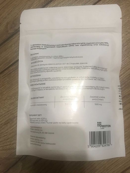 L-Glutation zredukowany 500mg