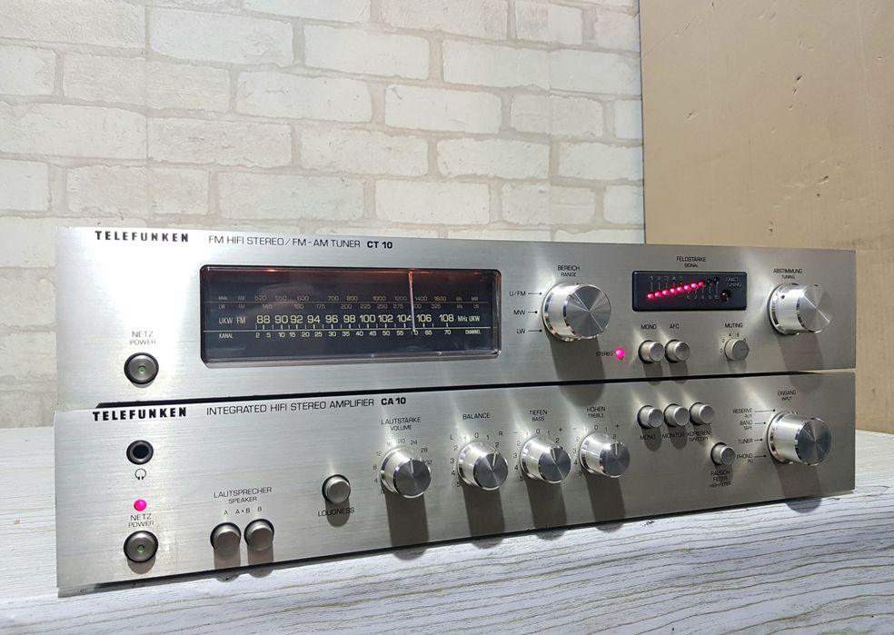 Стійка!Стерео підсилювач/тюнер Telefunken CT/CA/10 б/у з Німеччини