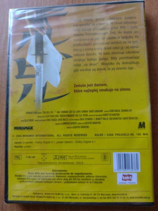 Quentin Tarantino Kill Bill vol. 1 folia nowa