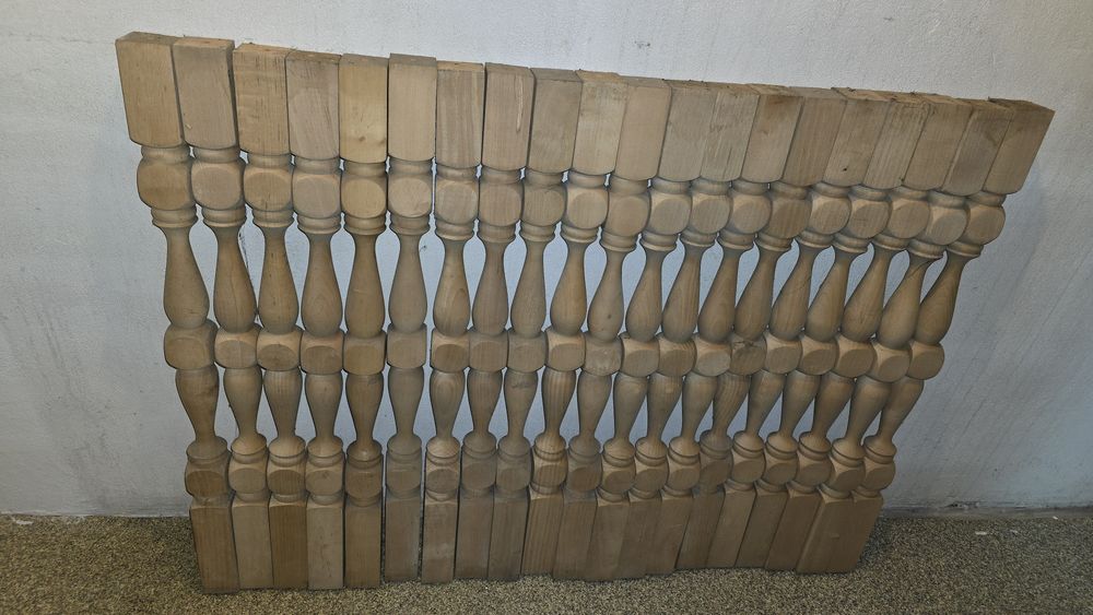 Tralki drewniane 85cm 20 sztuk