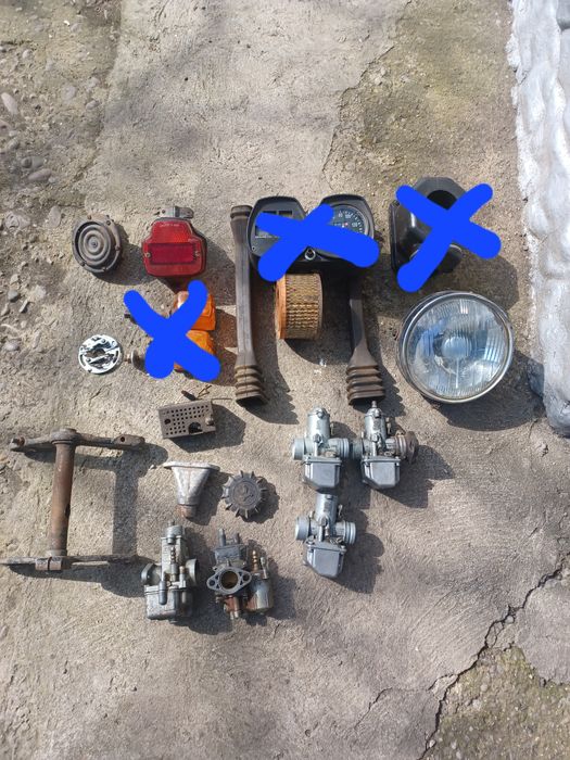 Залишки мотозапчастин (ява , мінск , иж)