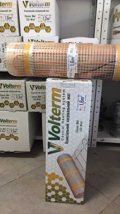 Скидки +Наложка! Нагревательный мат Volterm Италия! Теплый пол