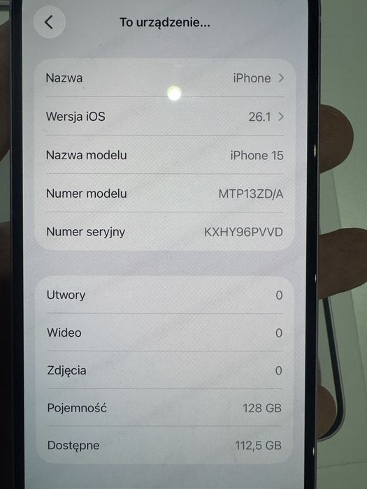 iPhone 15 128GB Pink – jak nowy, 89% baterii