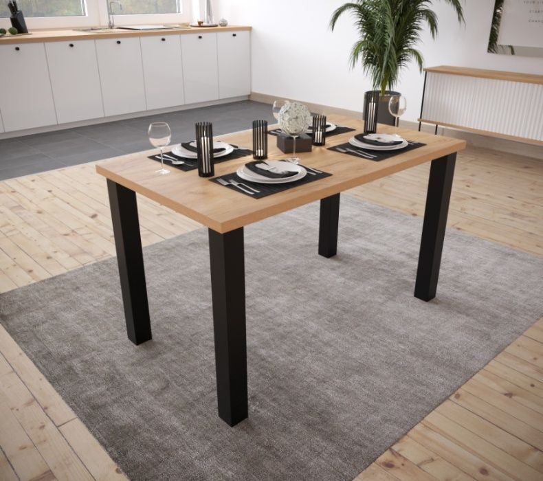 stół rozkładany Loft NILS 140-240/80 Lancelot Artisan Craft Hikora Son