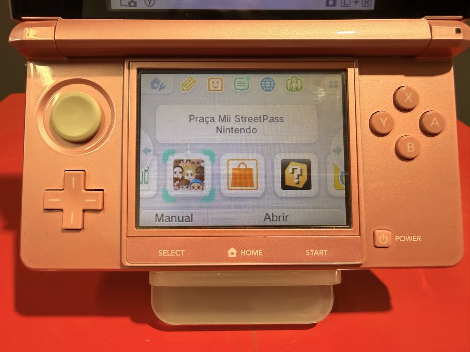 Nintendo 3ds cor de rosa