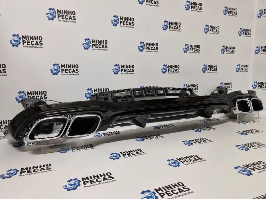 Difusor Traseiro Mercedes Class E(W213)Look E63 AMG(Ponteiras Cromadas