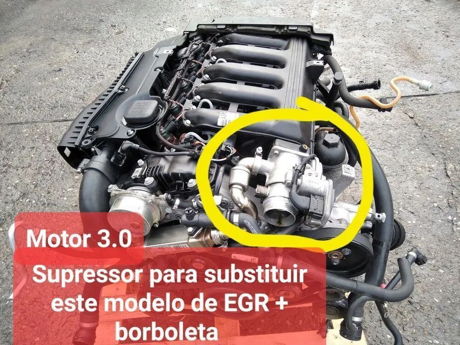 Supressor EGR BMW Série 1 3 5 7 E90 E60 E83 E70 M47N2 M57N2 - 140mm