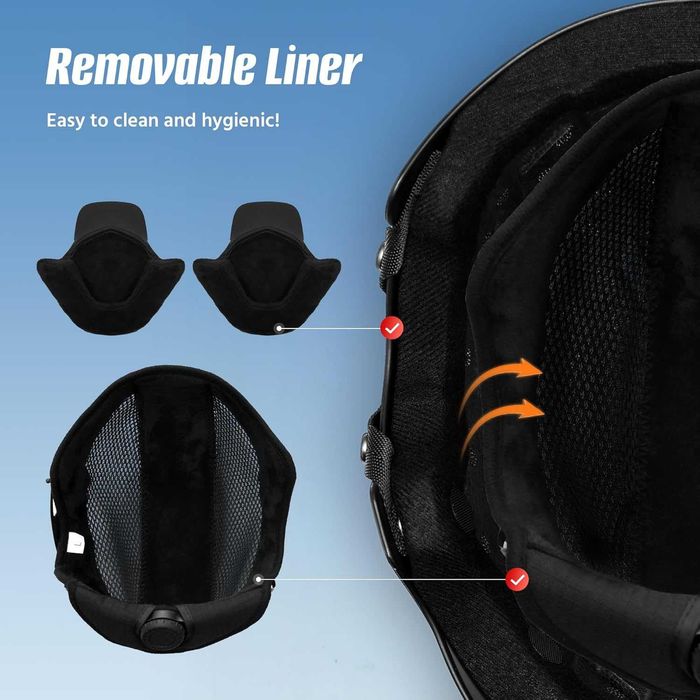 Regulowany Kask Narciarski Lumder 2w1 Ziintegrowane Gogle 57-59cm M Wygodny