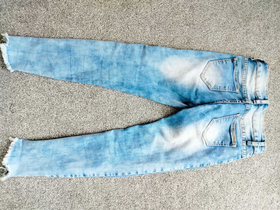 spodnie jeans jeansy Miss RJ 36 S dziury wytarcia