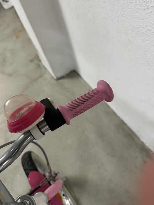 Bicicleta menina rosa Decatlhon