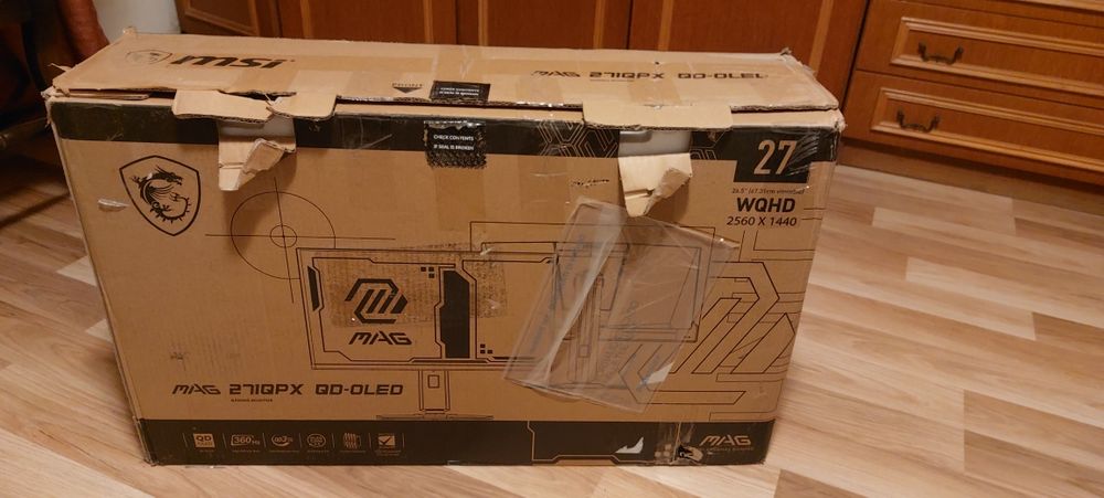 Monitory Gamingowe msi mag 271qpx uszkodzony