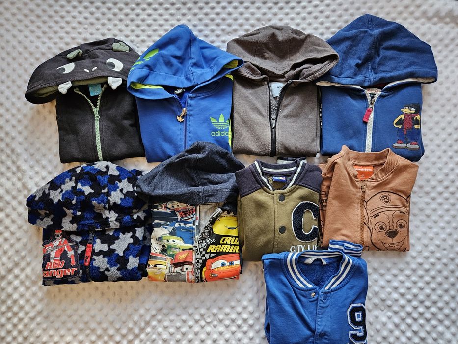 9 bluz rozpinanych 110 i 110/116