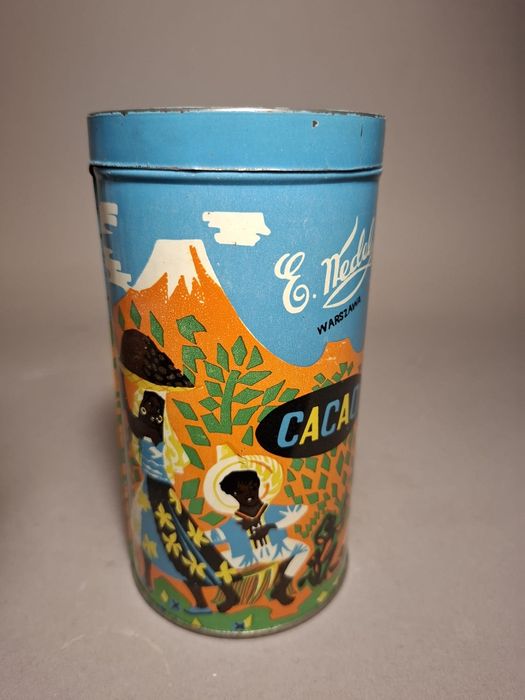 Puszka po cacao Wedel prl