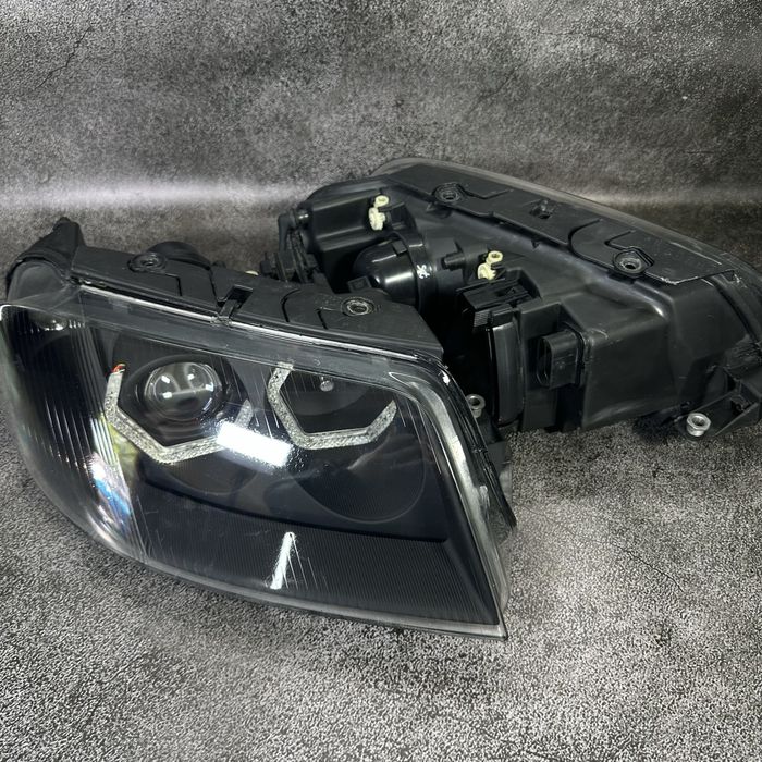 Фари відновлення VOLKSWAGEN PASSAT B5+, BI-LED, оченята, антихром