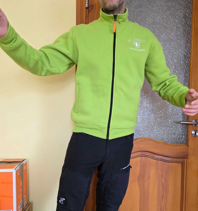 Флісова кофта, колір салатовий М