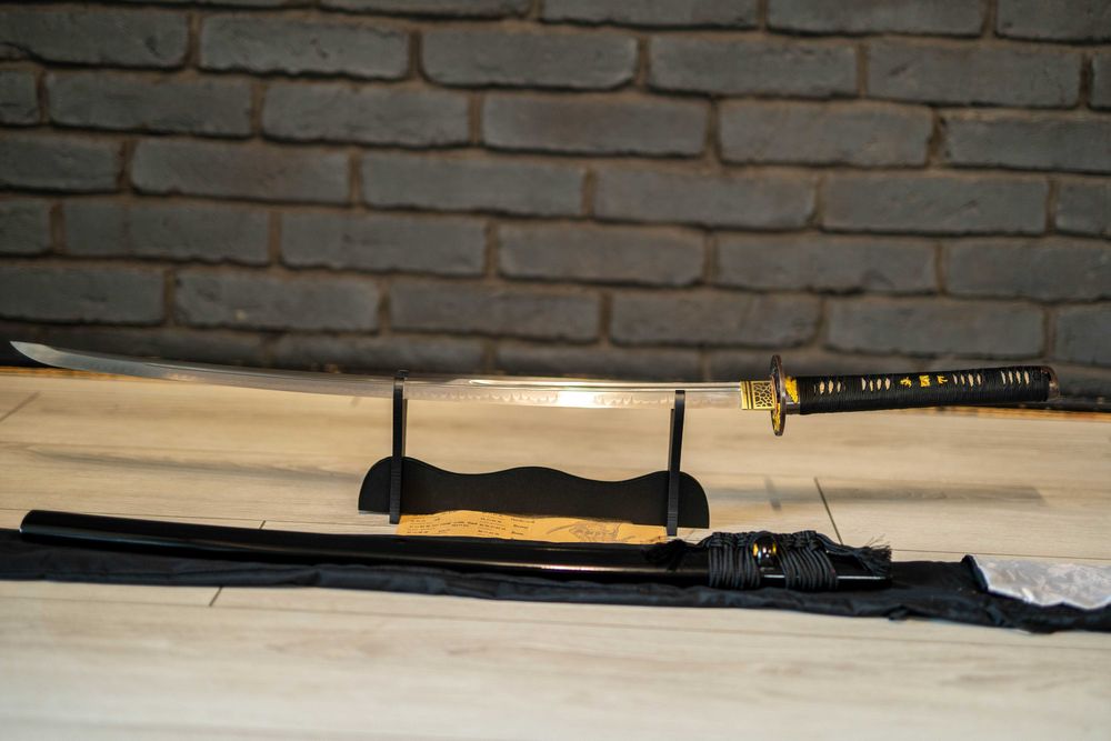 Miecz samurajski Japońska Katana Stal T10 Potrójne Zbrocze Warszawa