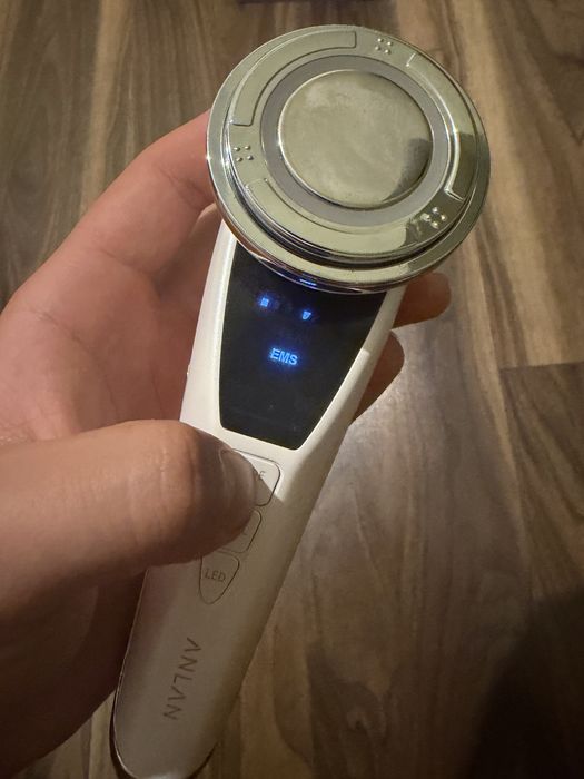 Wielofunkcyjny masażer do twarzy ANLAN Hot/Cold EMS LED – jak NOWY!