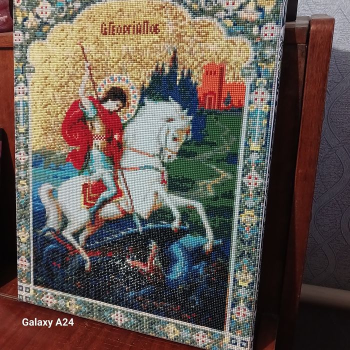 Картини. Діамантова мозаїка. Георгій побідоносець.