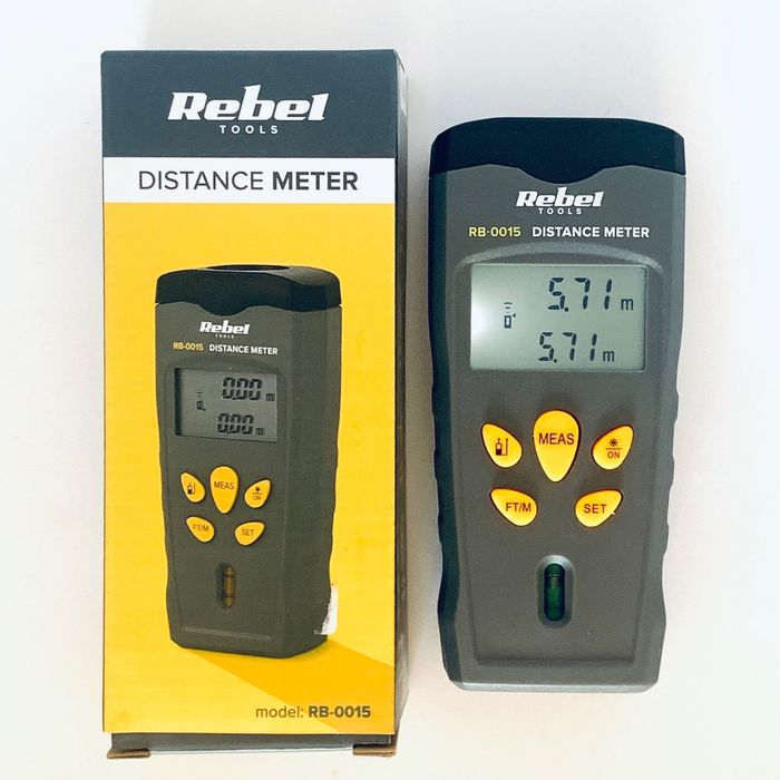 Medidor de Distância Rebel RB‑0015 – Ultrassónico apontador laser