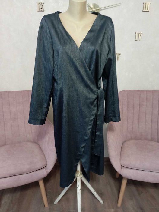 Плаття, сукня міді на запах, діловий стиль