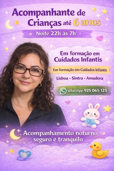 Acompanhante de Crianças em Hospital – Noite (22h às 7h)