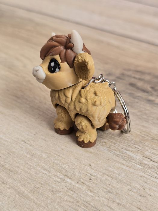 Breloczek 3D Szkocka Krówka - Brelok Druk3d fidget Keychain mixGadzet