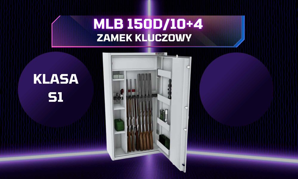 14 luf demontowalne wnętrze szafa na broń sejf S1 zamek kluczowy